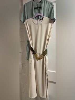 2 pc Denny Rose Jumpsuit Romper/TwinSet maxi dress